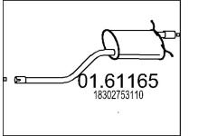 Zadní tlumič výfuku MTS 01.61165