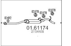 Zadní tlumič výfuku MTS 01.61174