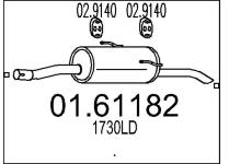 Zadní tlumič výfuku MTS 01.61182