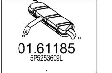 Zadní tlumič výfuku MTS 01.61185