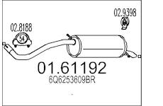 Zadní tlumič výfuku MTS 01.61192