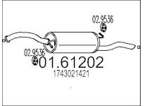 Zadní tlumič výfuku MTS 01.61202