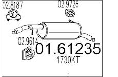 Zadní tlumič výfuku MTS 01.61235