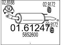 Zadní tlumič výfuku MTS 01.61247