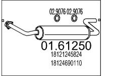 Zadní tlumič výfuku MTS 01.61250