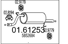 Zadní tlumič výfuku MTS 01.61253