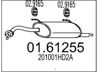 Zadni tlumic vyfuku MTS 01.61255