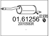 Zadní tlumič výfuku MTS 01.61256