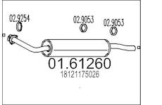 Zadní tlumič výfuku MTS 01.61260