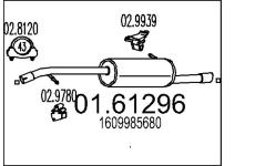 Zadni tlumic vyfuku MTS 01.61296