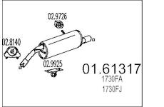 Zadní tlumič výfuku MTS 01.61317