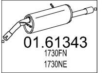 Zadní tlumič výfuku MTS 01.61343