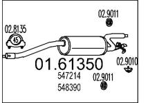 Zadní tlumič výfuku MTS 01.61350