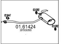Zadní tlumič výfuku MTS 01.61424
