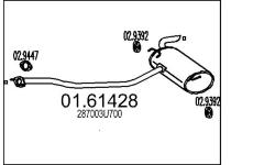 Zadní tlumič výfuku MTS 01.61428