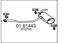 Zadní tlumič výfuku MTS 01.61443
