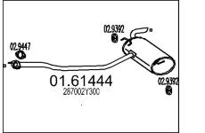 Zadní tlumič výfuku MTS 01.61444