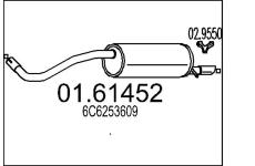 Zadní tlumič výfuku MTS 01.61452