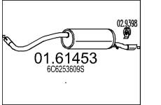 Zadní tlumič výfuku MTS 01.61453