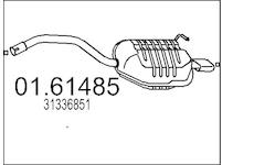 Zadní tlumič výfuku MTS 01.61485