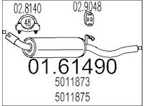 Zadni tlumic vyfuku MTS 01.61490