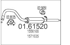 Zadní tlumič výfuku MTS 01.61520