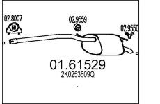 Zadní tlumič výfuku MTS 01.61529