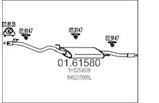 Zadni tlumic vyfuku MTS 01.61580