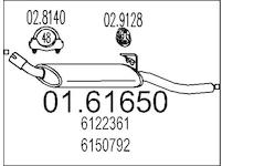 Zadní tlumič výfuku MTS 01.61650