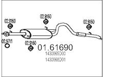 Zadní tlumič výfuku MTS 01.61690