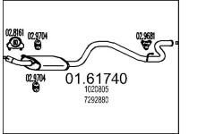 Zadní tlumič výfuku MTS 01.61740