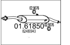Zadní tlumič výfuku MTS 01.61850