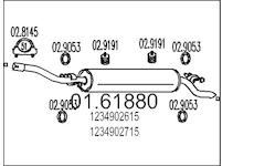 Zadní tlumič výfuku MTS 01.61880
