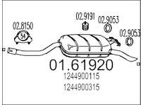 Zadní tlumič výfuku MTS 01.61920