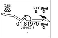 Zadní tlumič výfuku MTS 01.61970