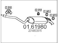 Zadní tlumič výfuku MTS 01.61980