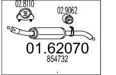 Zadní tlumič výfuku MTS 01.62070