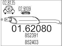 Zadní tlumič výfuku MTS 01.62080