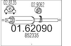 Zadní tlumič výfuku MTS 01.62090