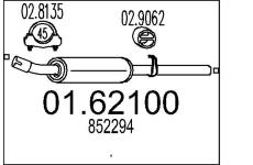 Zadní tlumič výfuku MTS 01.62100