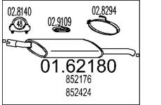 Zadní tlumič výfuku MTS 01.62180