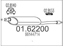 Zadní tlumič výfuku MTS 01.62200
