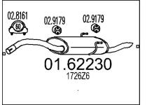 Zadní tlumič výfuku MTS 01.62230