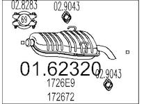 Zadní tlumič výfuku MTS 01.62320
