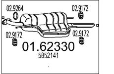 Zadní tlumič výfuku MTS 01.62330
