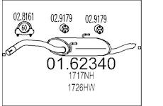Zadní tlumič výfuku MTS 01.62340
