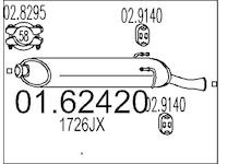 Zadní tlumič výfuku MTS 01.62420