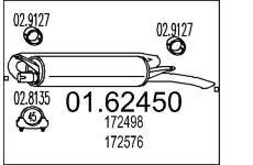 Zadní tlumič výfuku MTS 01.62450