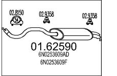 Zadní tlumič výfuku MTS 01.62590