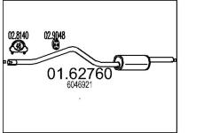 Zadní tlumič výfuku MTS 01.62760